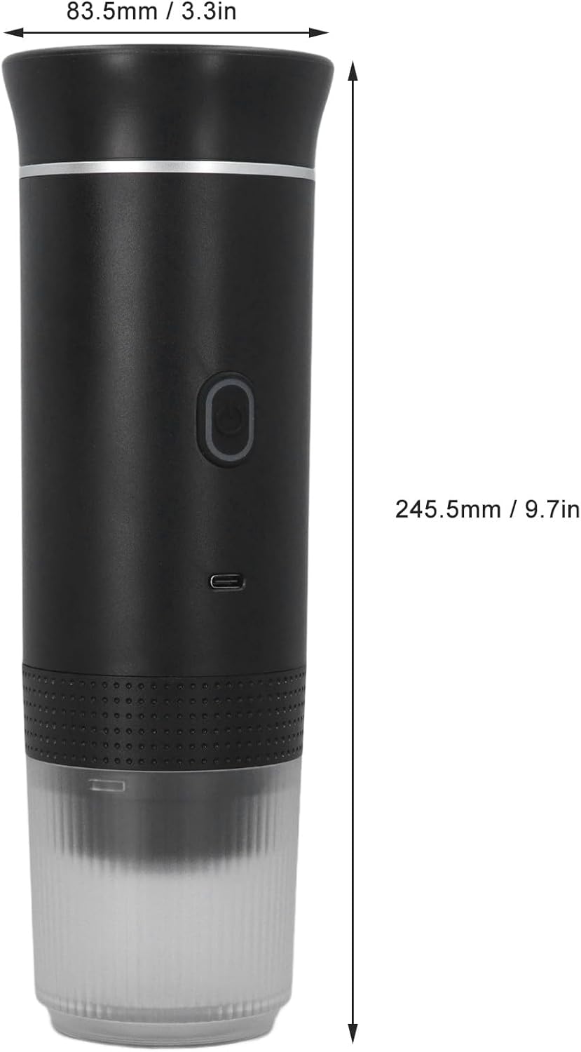 ☕🔋 Portable 15-Bar Cordless Espresso Machine for Camping & Outdoor Activities