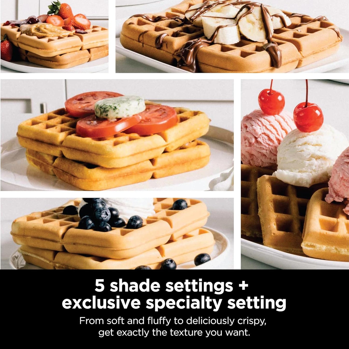 🎨🧇 Vertical Belgian Waffle Maker with 5 Shade Settings, Precision Pour Cup & Chef-Curated Recipes