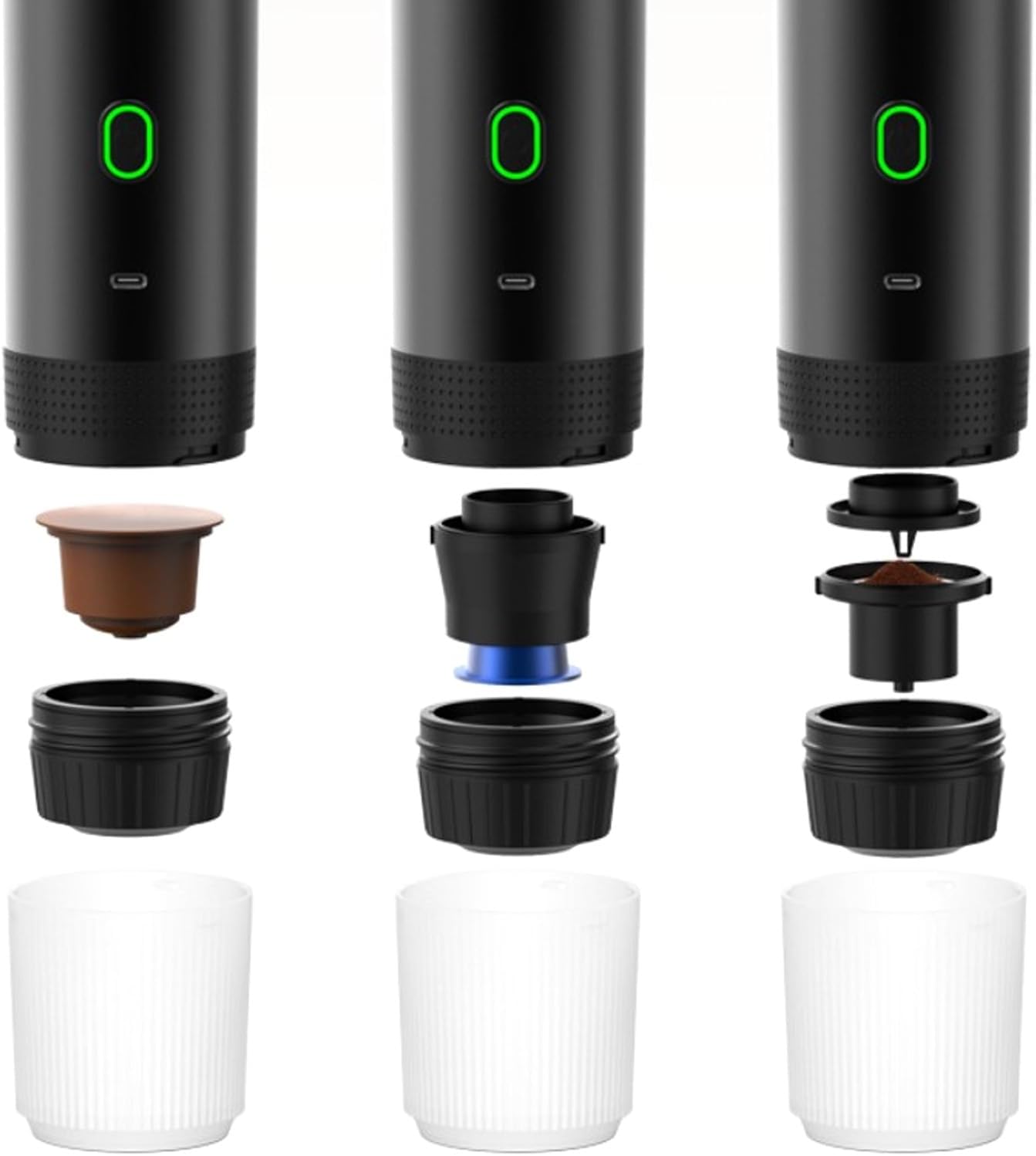 ☕🔋 Portable 15-Bar Cordless Espresso Machine for Camping & Outdoor Activities