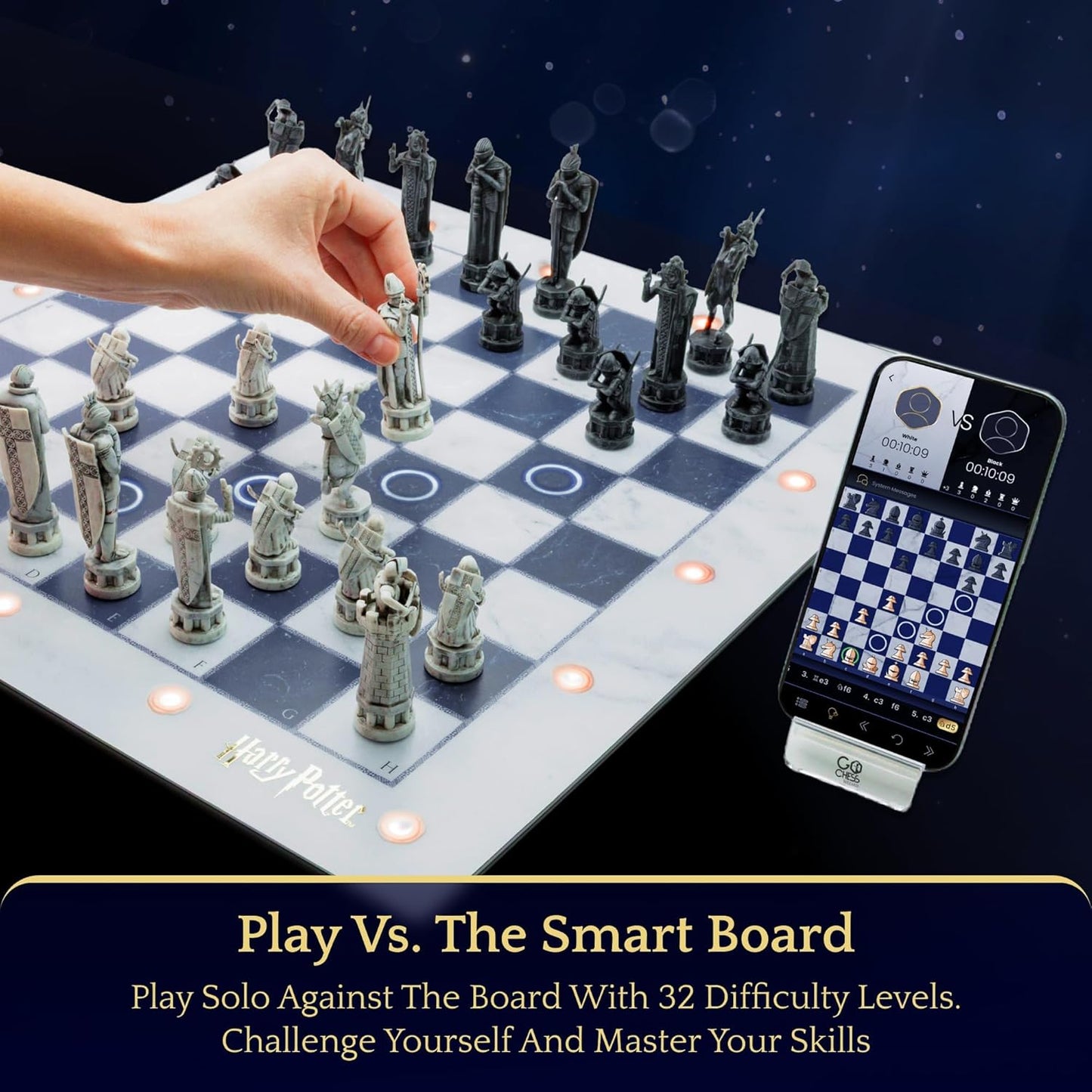 🎮♟️ Glowing Chess & Go Mini Set – Smart Board Games for All Skill Levels & Online Apps