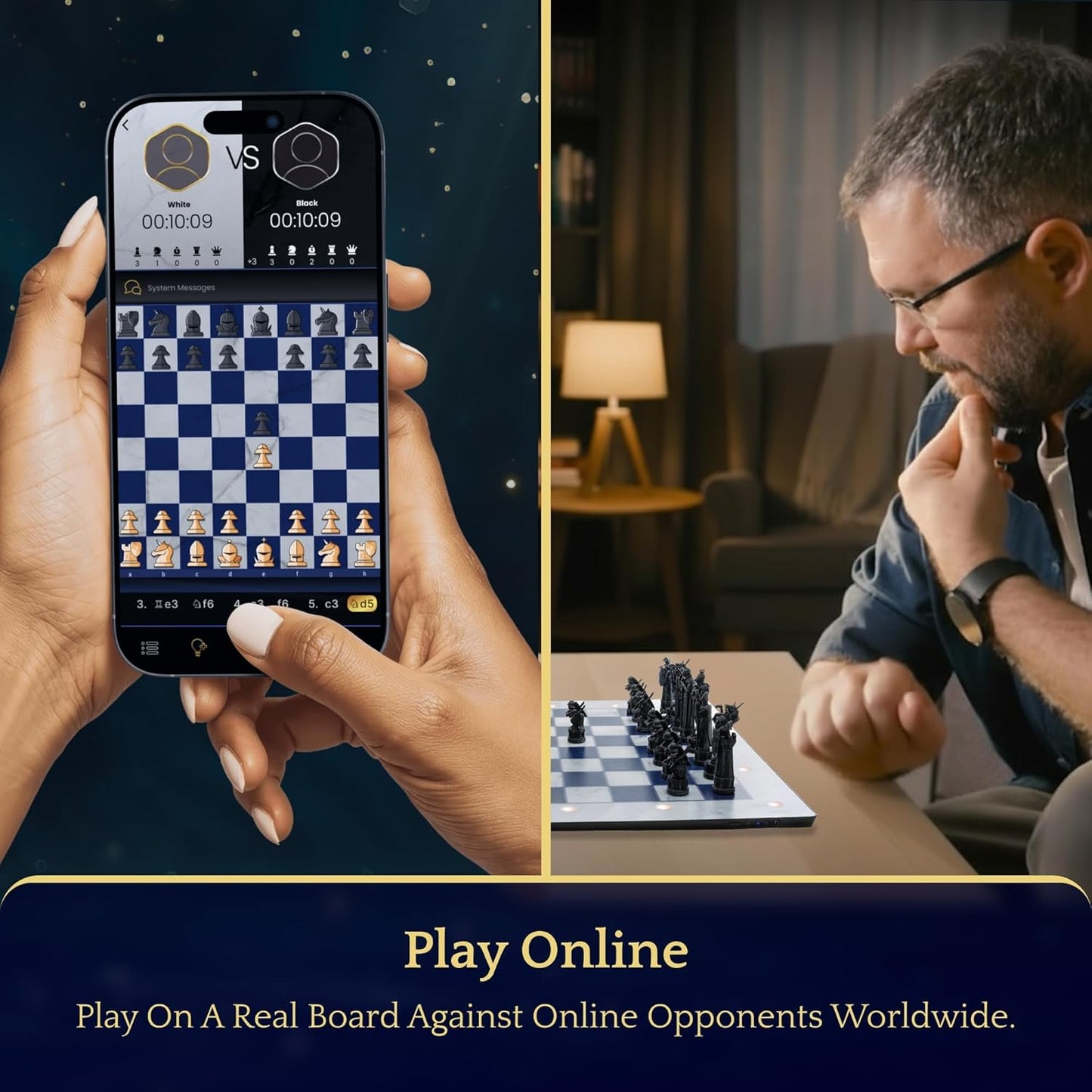 🎮♟️ Glowing Chess & Go Mini Set – Smart Board Games for All Skill Levels & Online Apps