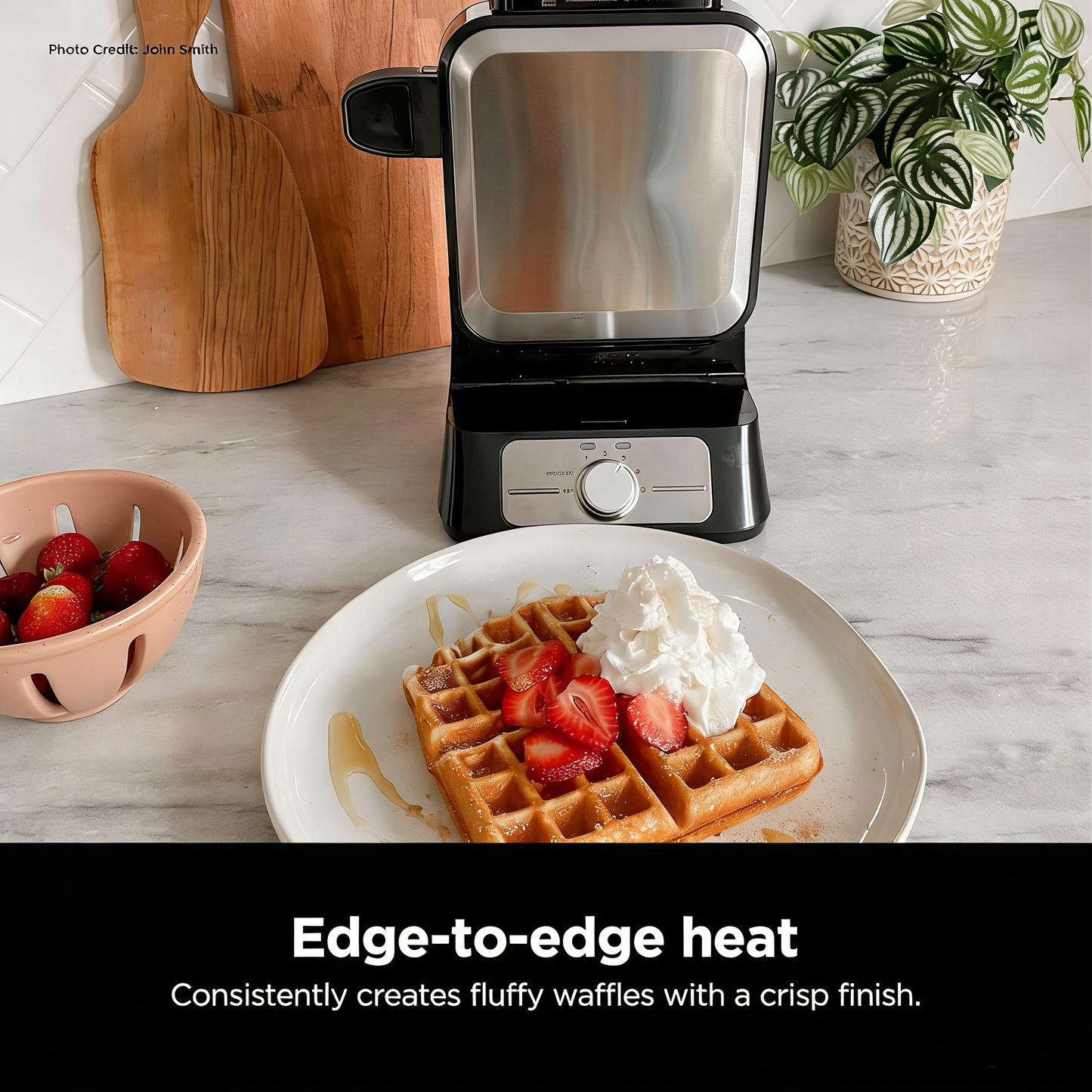 🎨🧇 Vertical Belgian Waffle Maker with 5 Shade Settings, Precision Pour Cup & Chef-Curated Recipes