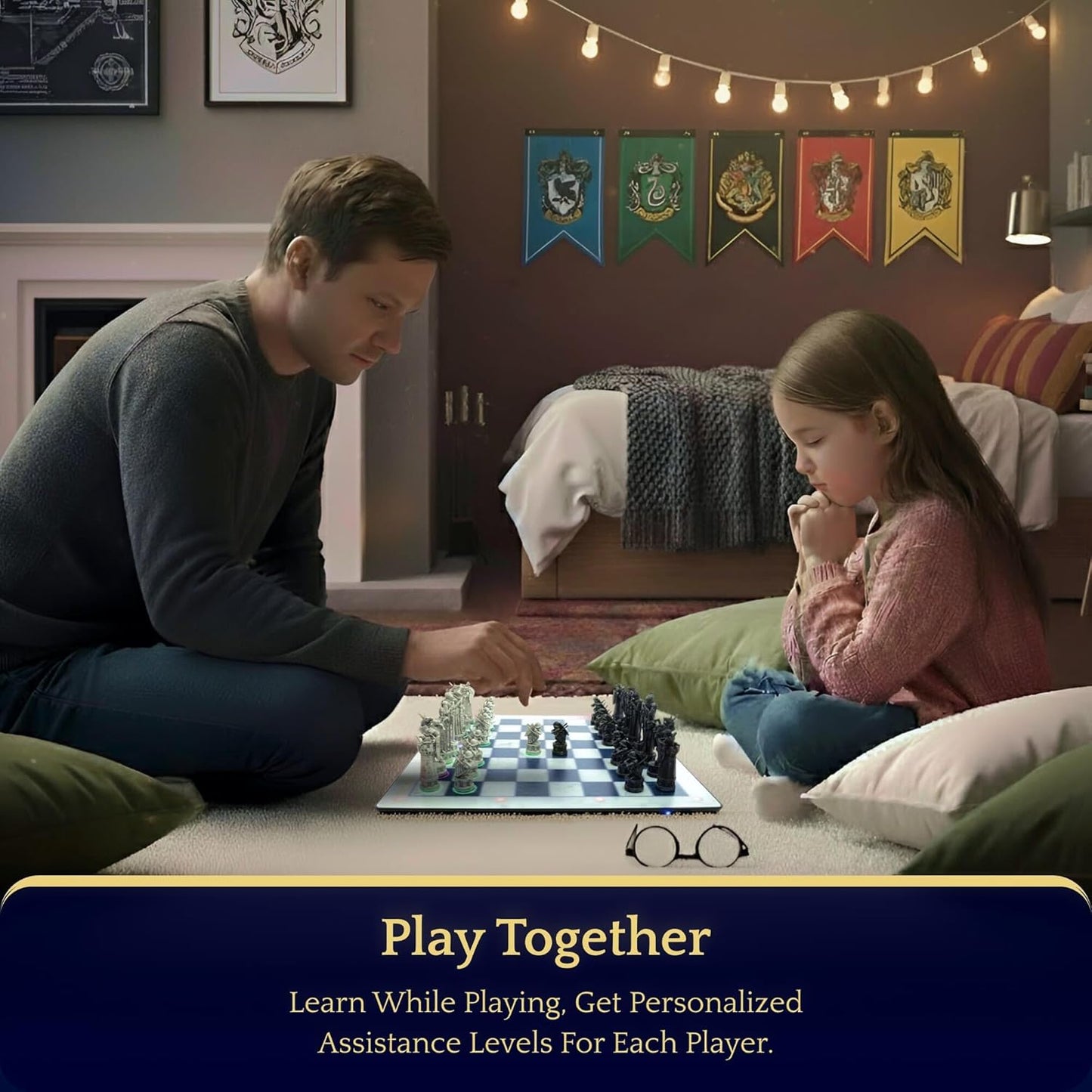 🎮♟️ Glowing Chess & Go Mini Set – Smart Board Games for All Skill Levels & Online Apps