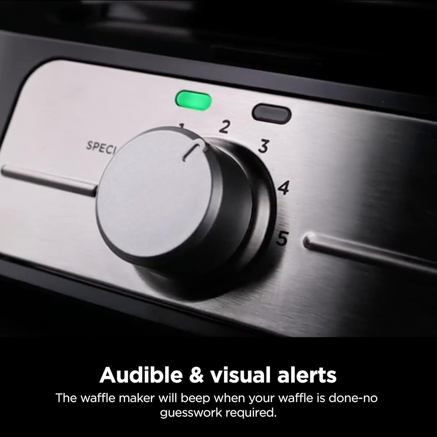 🎨🧇 Vertical Belgian Waffle Maker with 5 Shade Settings, Precision Pour Cup & Chef-Curated Recipes