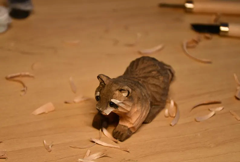 Forest Friend Hand-Carved Sculpture